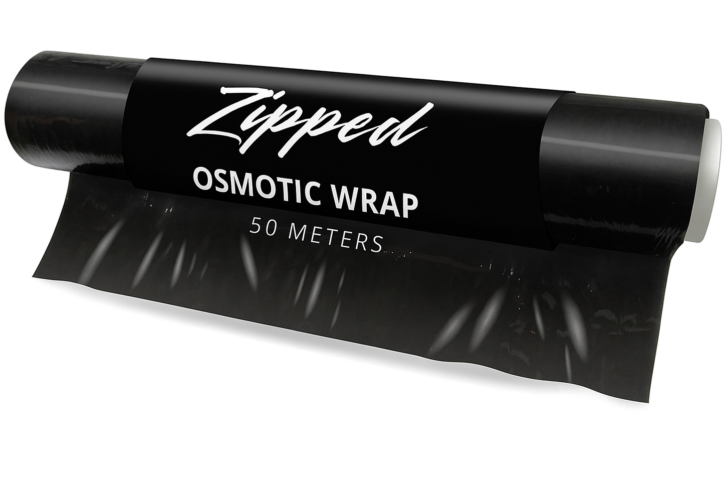 Zipped branded osmotic body wrap for fitness and waist training