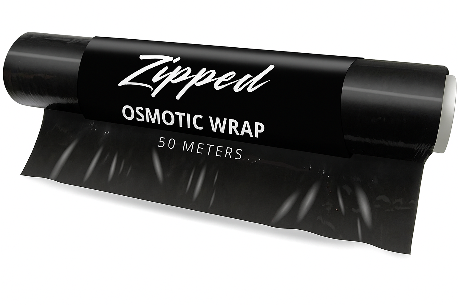 Zipped branded osmotic body wrap for fitness and waist training