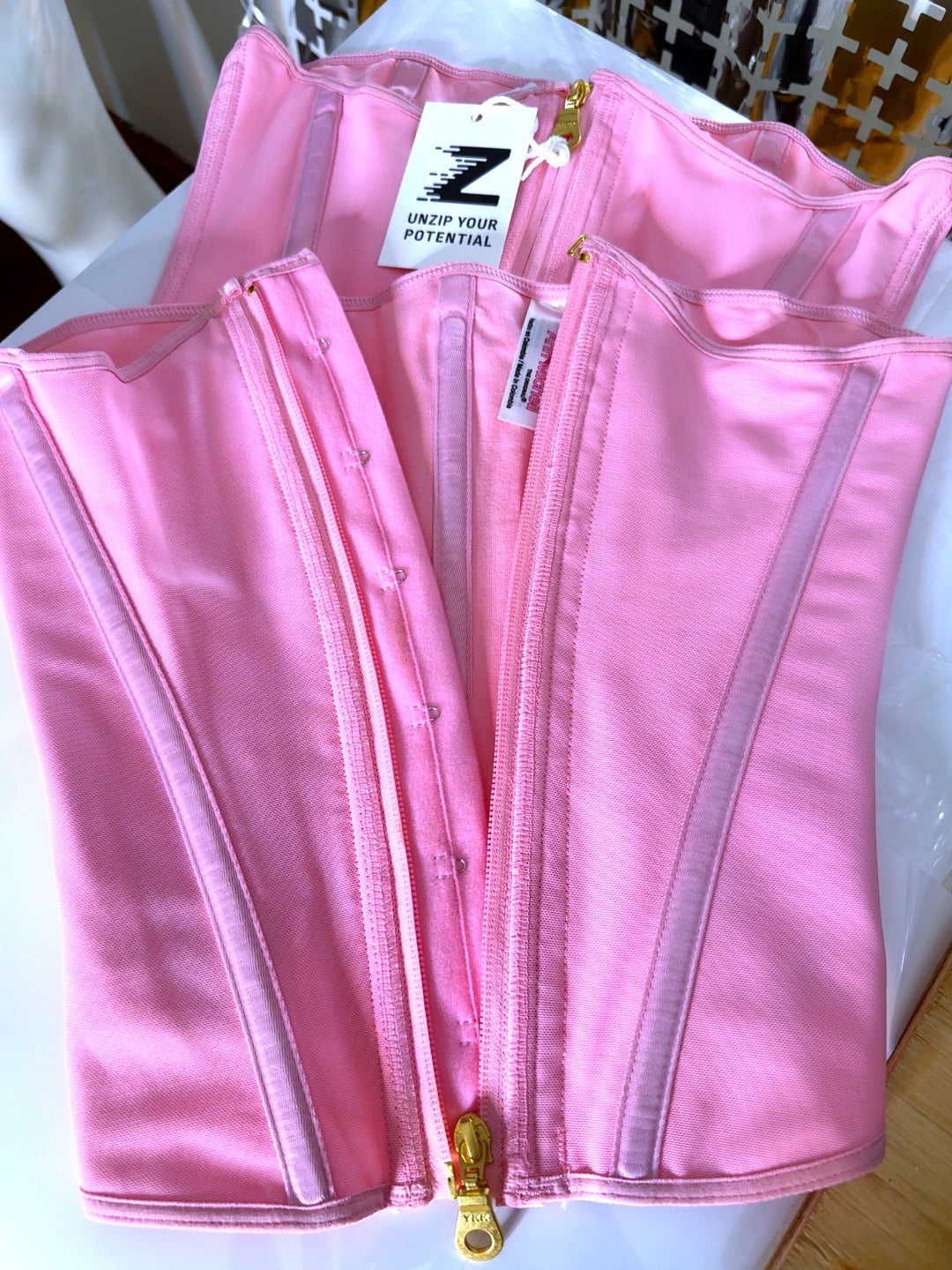 ZIPPED Ultra Waist Trainer in pink cake 
