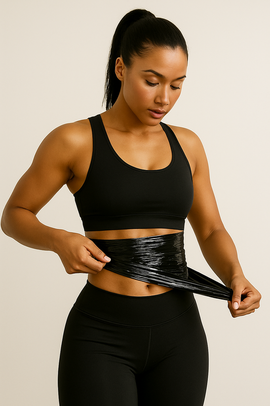 Zipped Athletics osmotic wrap for waist shaping and body sculpting