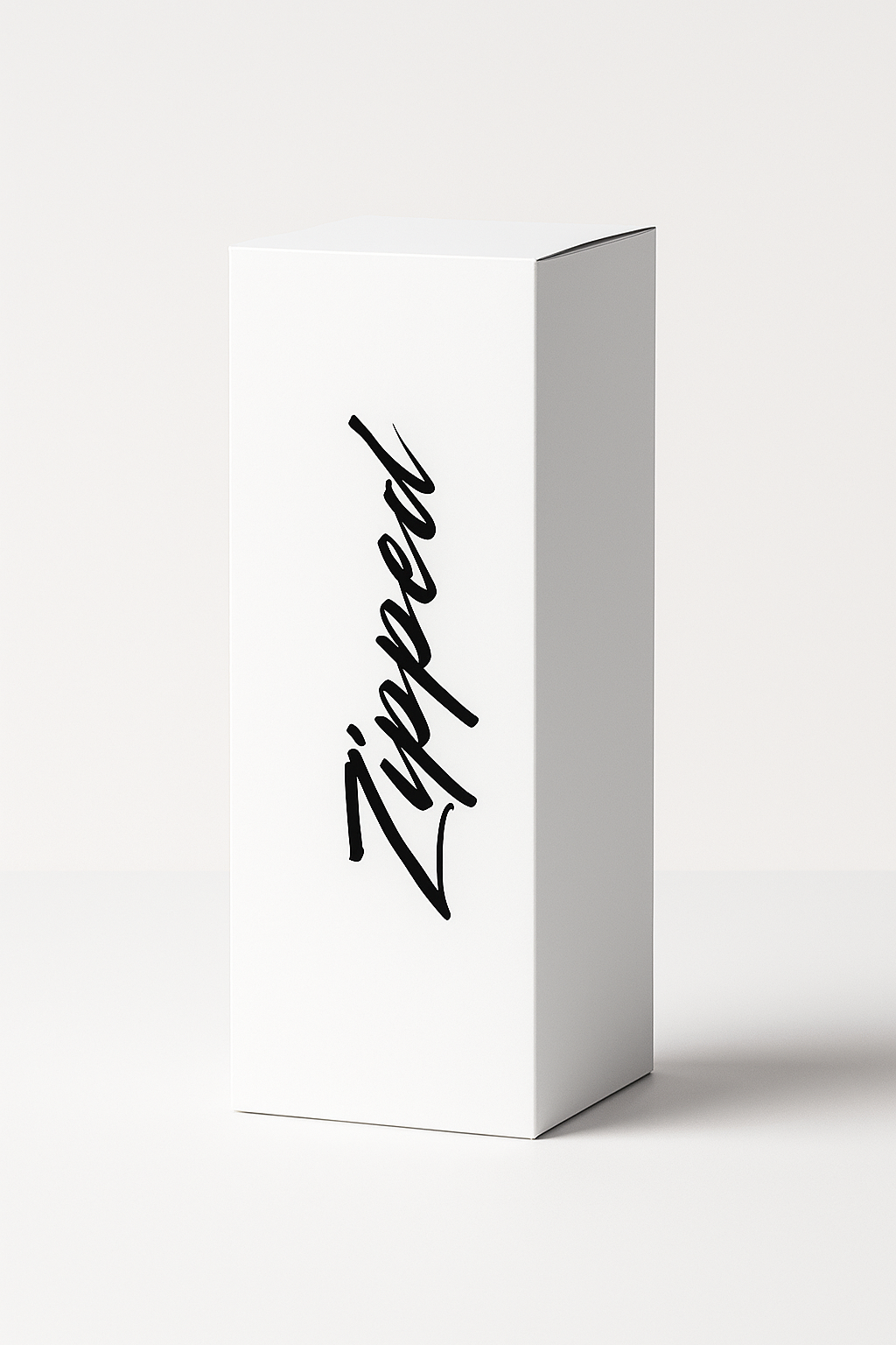 White box with 'Zipped' branding on a white background